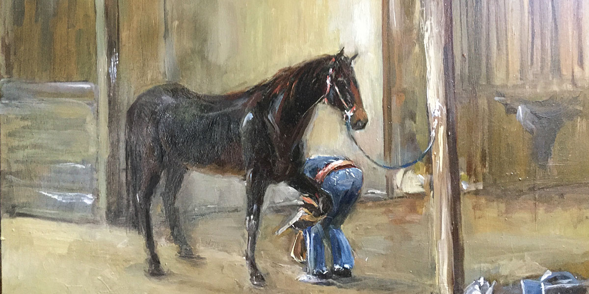 Horse painting by Erin O'Toole